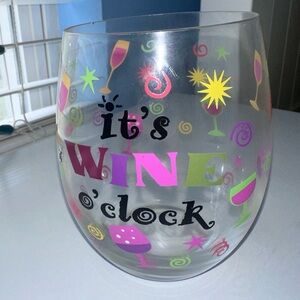 It’s Wine O’clock Wine Glass